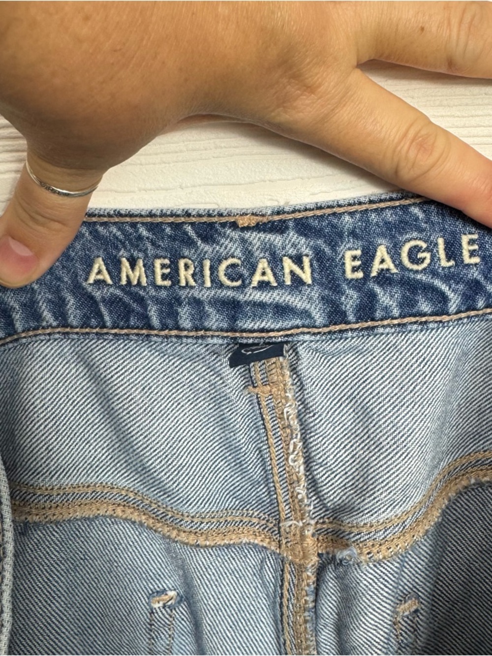 American Eagle High Rise Baggy Wide Leg Pants US 10 - Picture 8 of 10